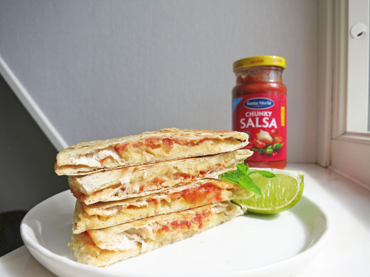 The best cheeseless Quesadillas