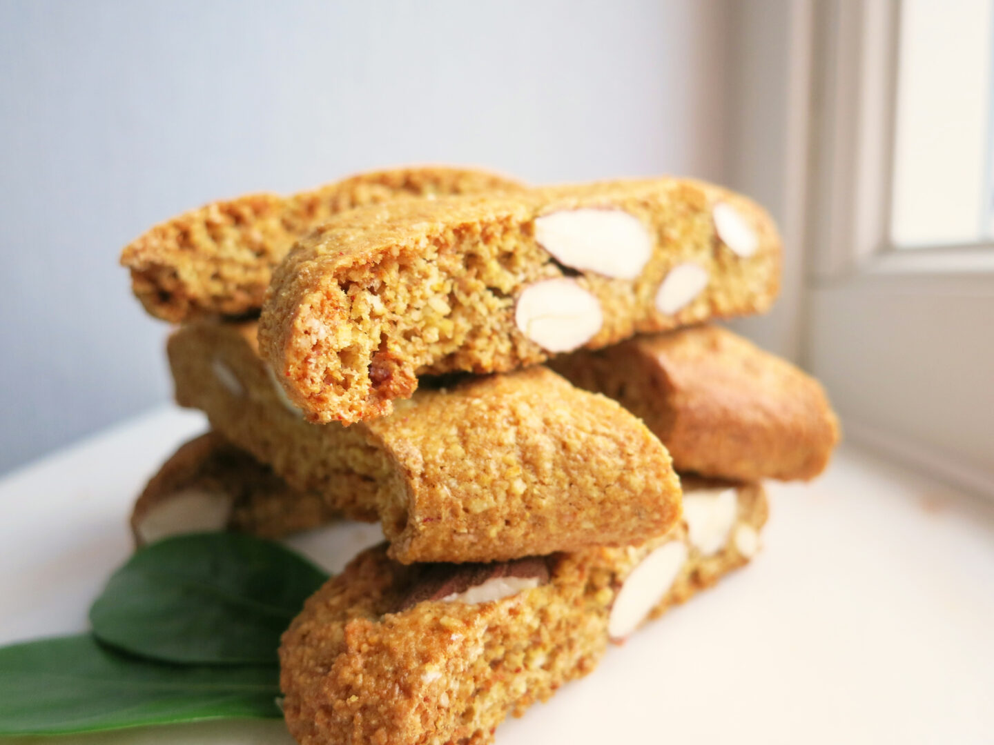 Gorgeous Almond Saffron Biscotti