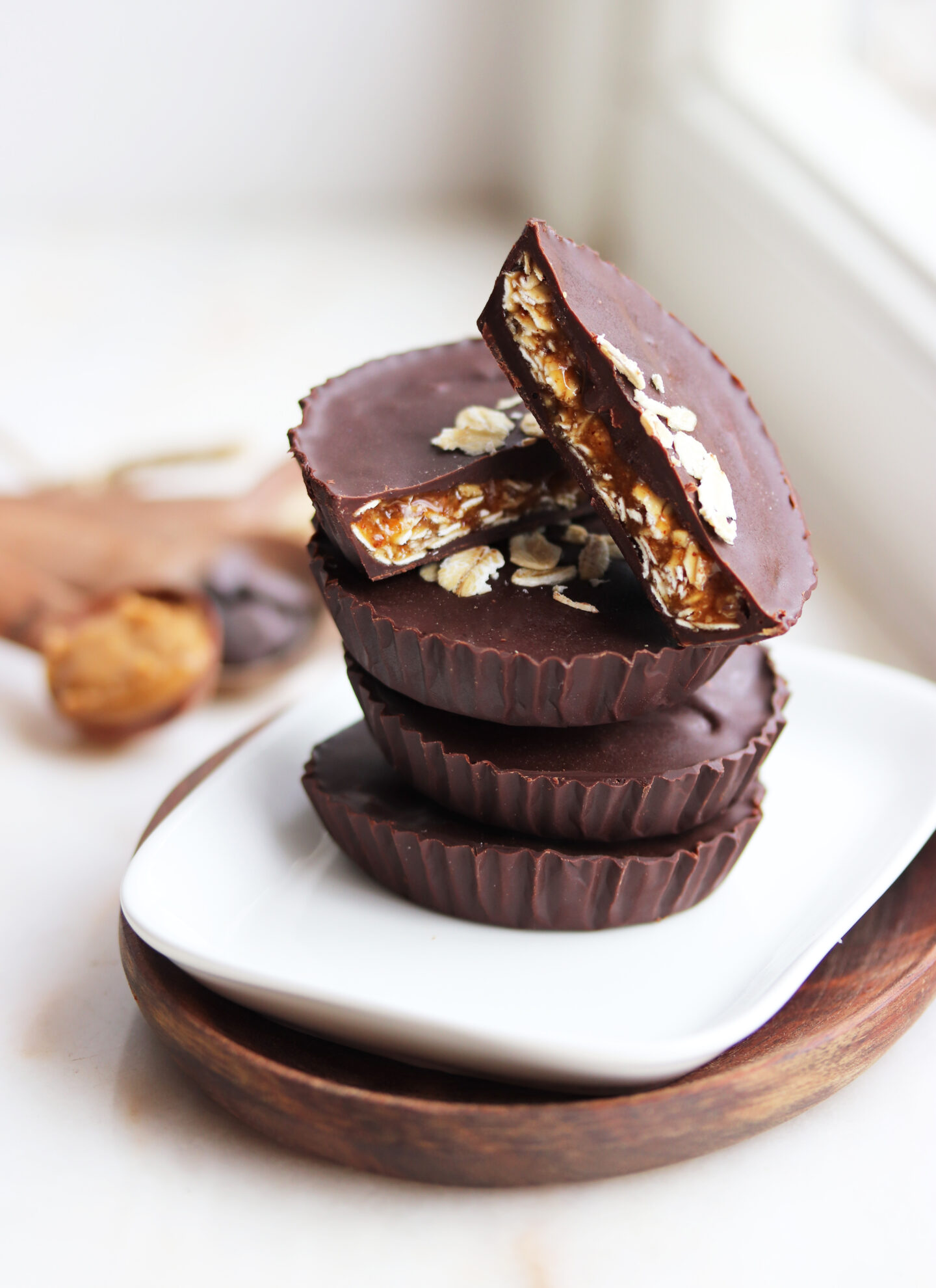 Most Utterly Delicious Oaty Salted Caramel Chocolate Cups