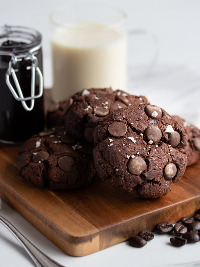 Decadent Double Chocolate Mocca Rye Cookie Scones