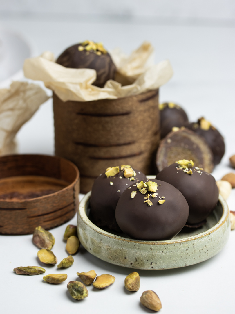 Mozart Kugeln® Chocolate Covered Pistachio Marzipan W/Almonds & Hazelnut  Nougat - Matcha Time Gift Shop