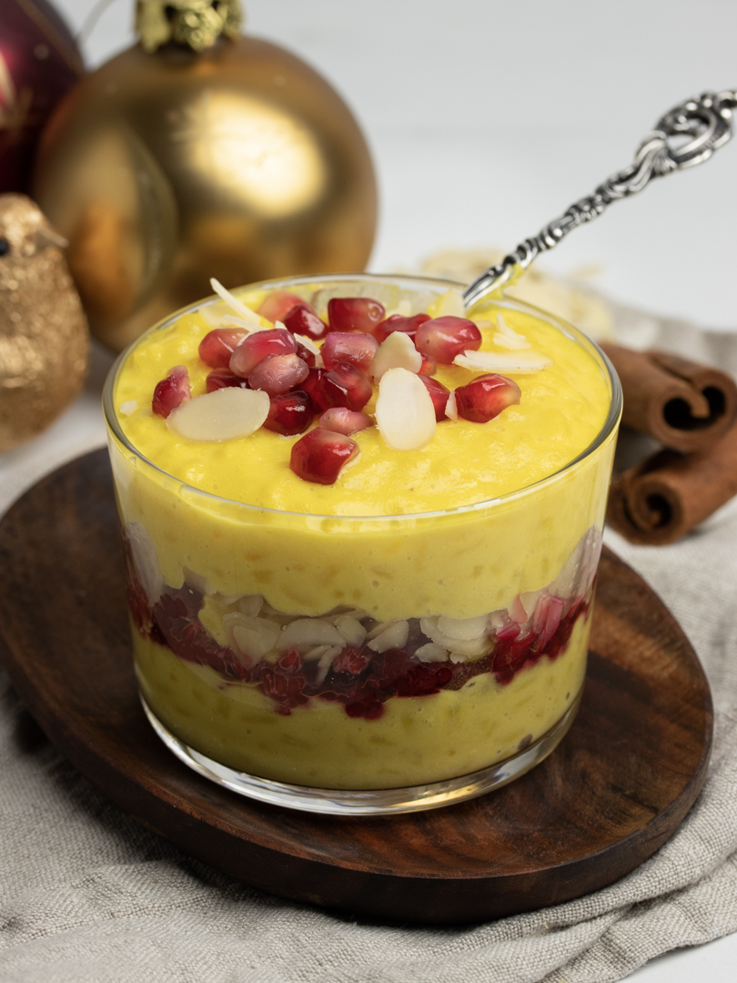 Saffron Rice Pudding parfait