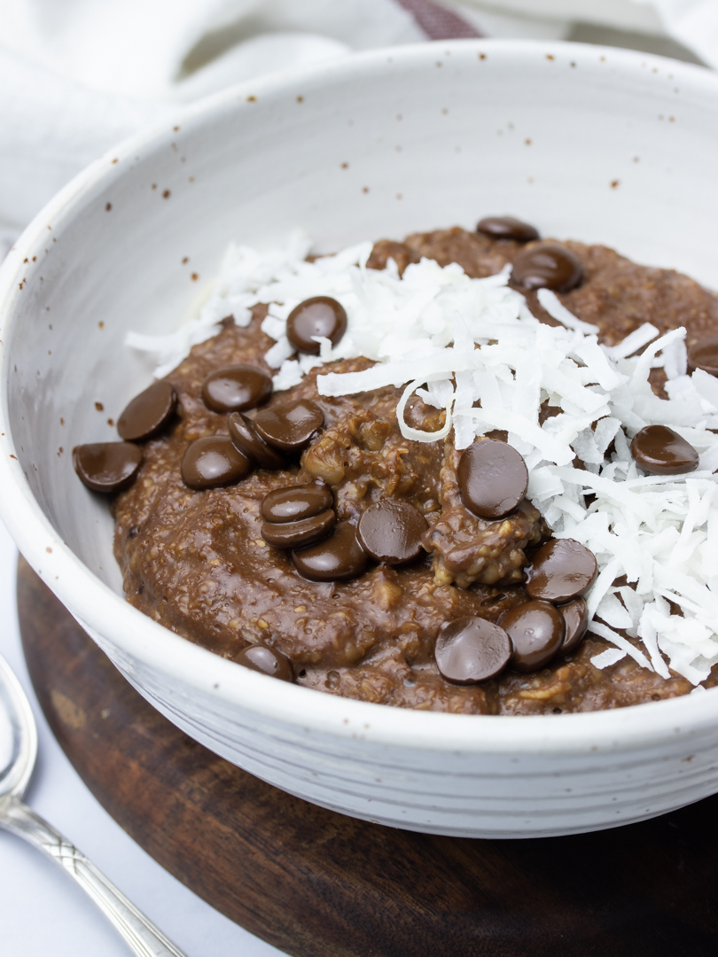 Creamy Mocca Oatmeal with Coconut  & Chocolate A.K.A. “Chokladbollsgröt”