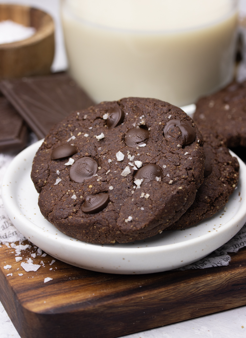 The Perfect Salted Double Chocolate Cookies