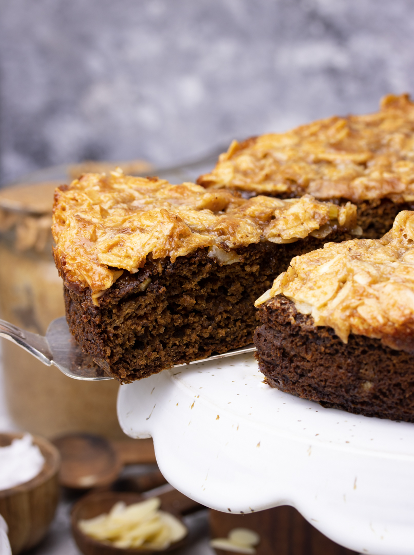 Toscakaka (Swedish Almond Cake) - The Hungary Buddha Eats the World