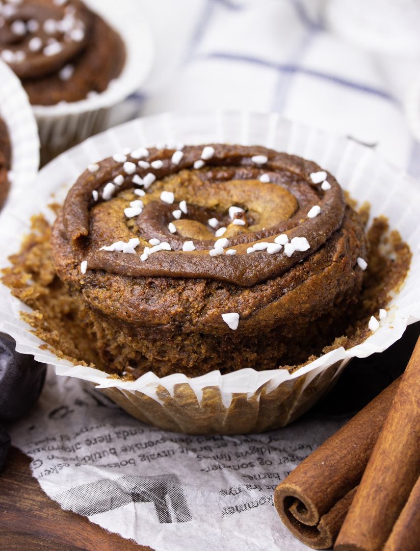 Fluffy Vegan Cinnamon Bun Muffins