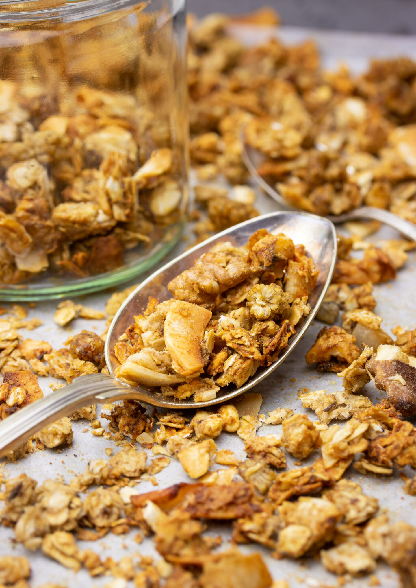 Tahini Granola with Cardamom & Mulberries