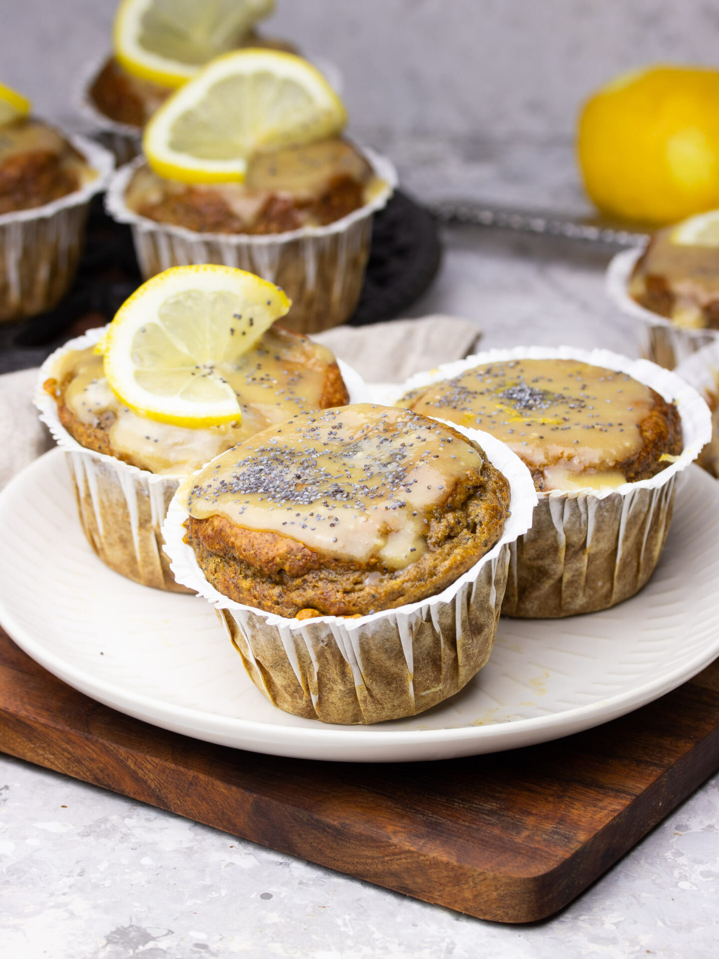 Vegan Lemon Poppy Seed Muffins