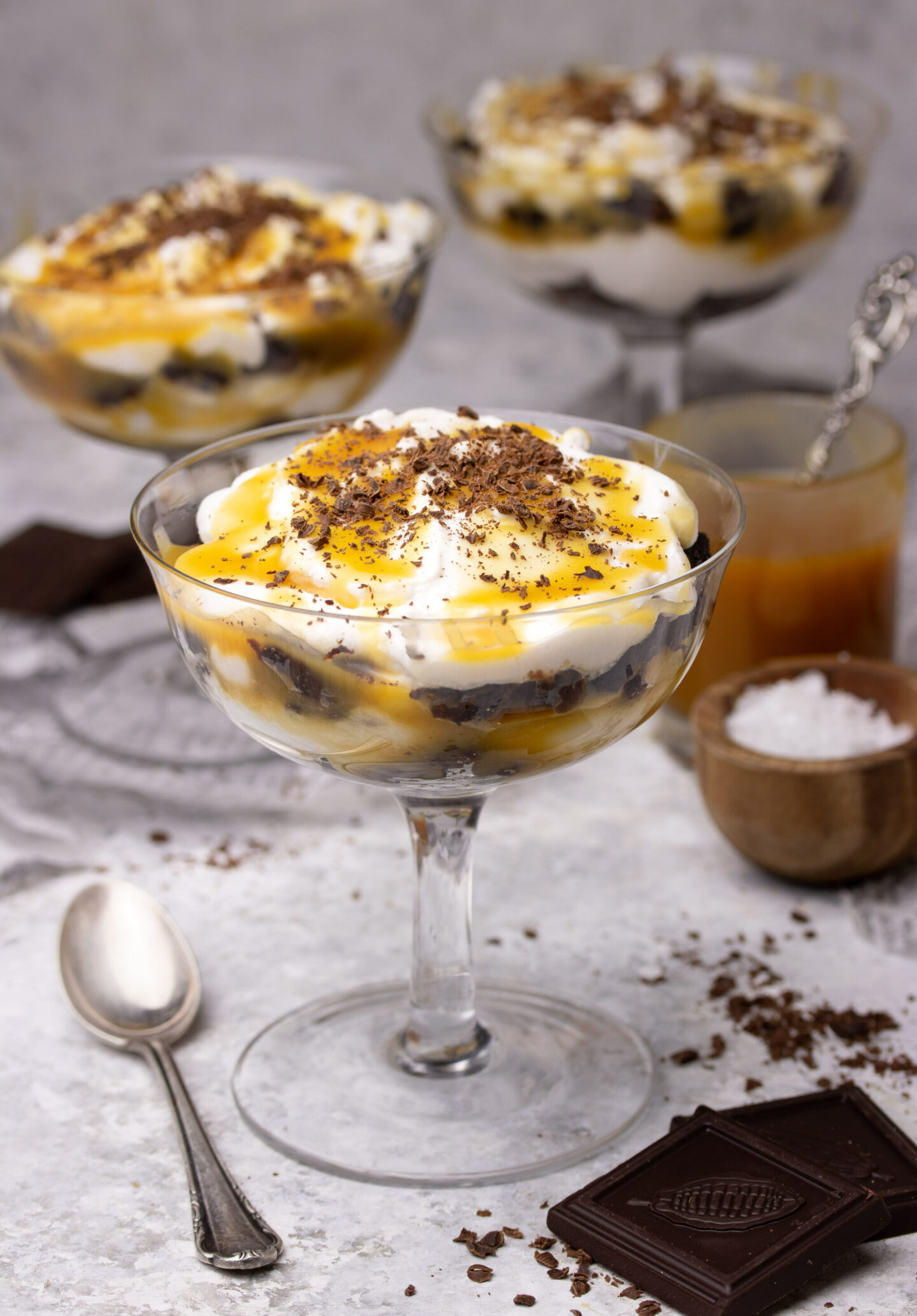 Salted Caramel Brownie Trifle