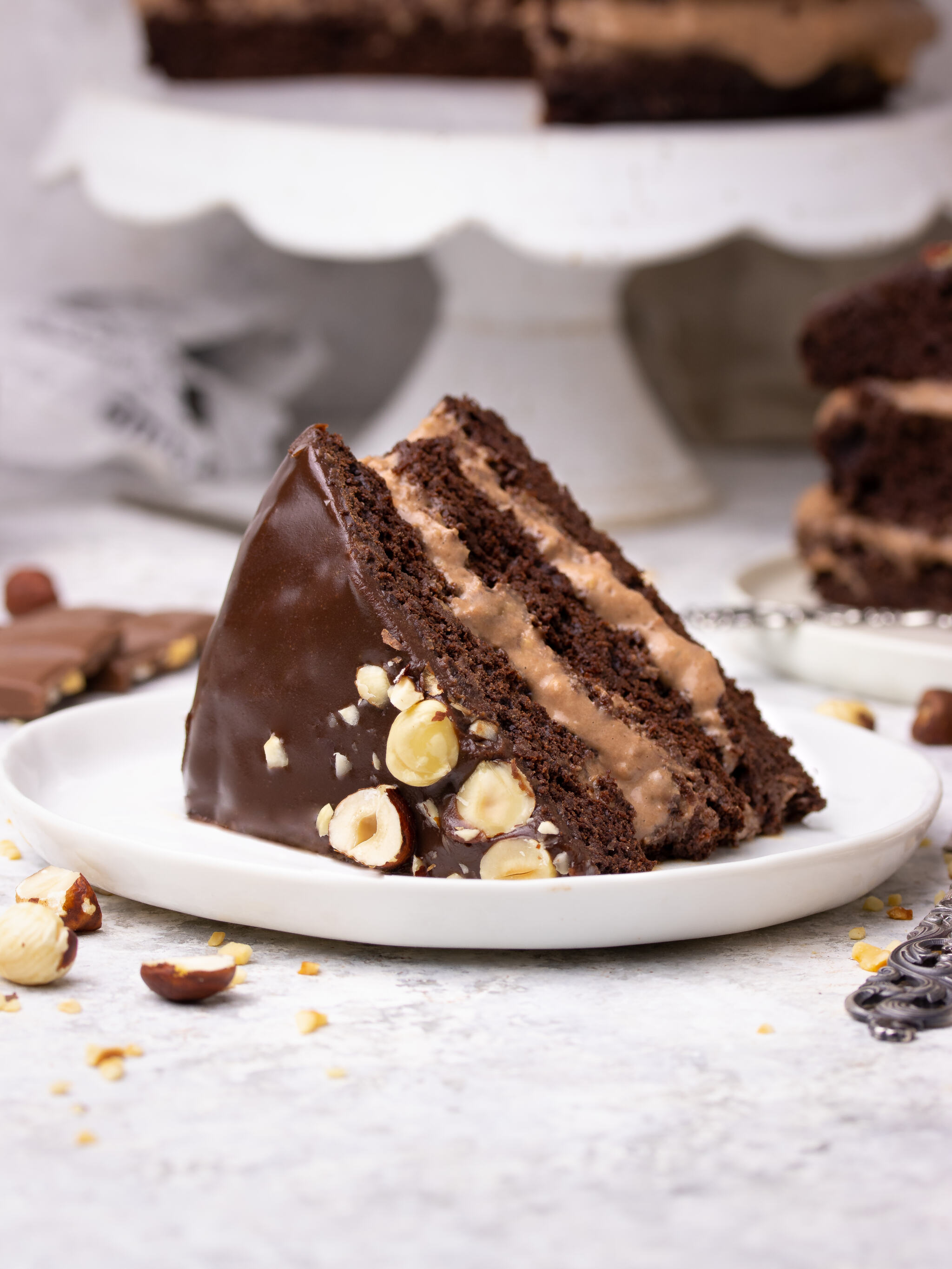 Chocolate Lovers Greek Yogurt Chocolate Mousse Cake. - Half Baked Harvest