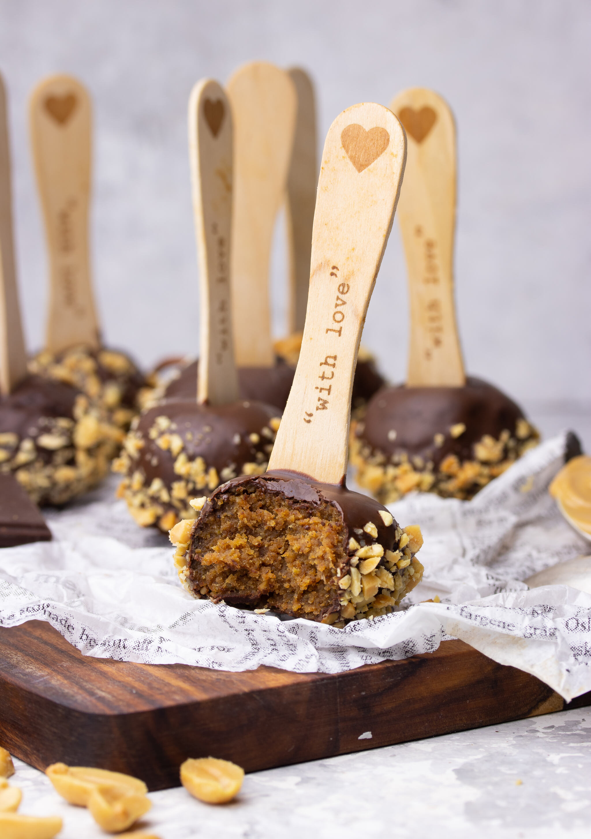 M&M'S Peanut Butter and Jelly Cake Pops 