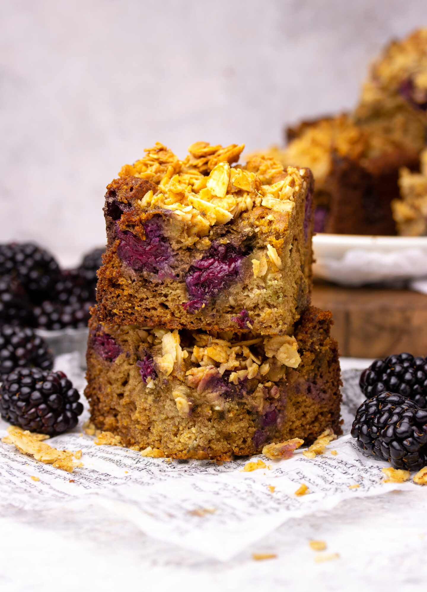 Blackberry Crumble Cake