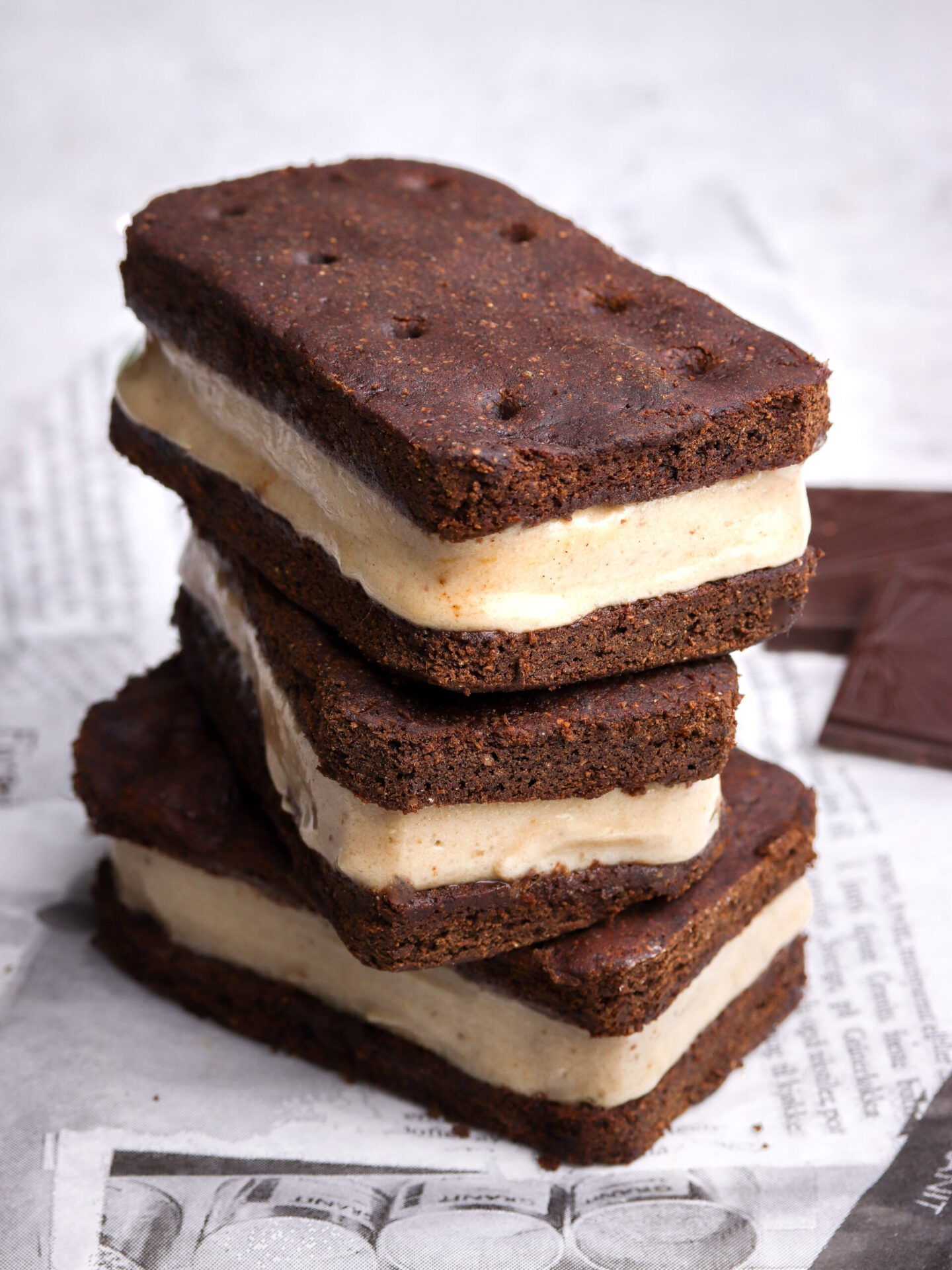 Simple Homemade Brownie Ice Cream Sandwiches