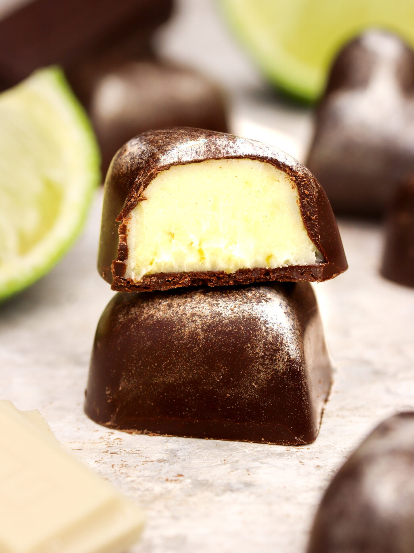 Buttery Lime & White Chocolate Pralines / Lime & Vit choklad Praliner