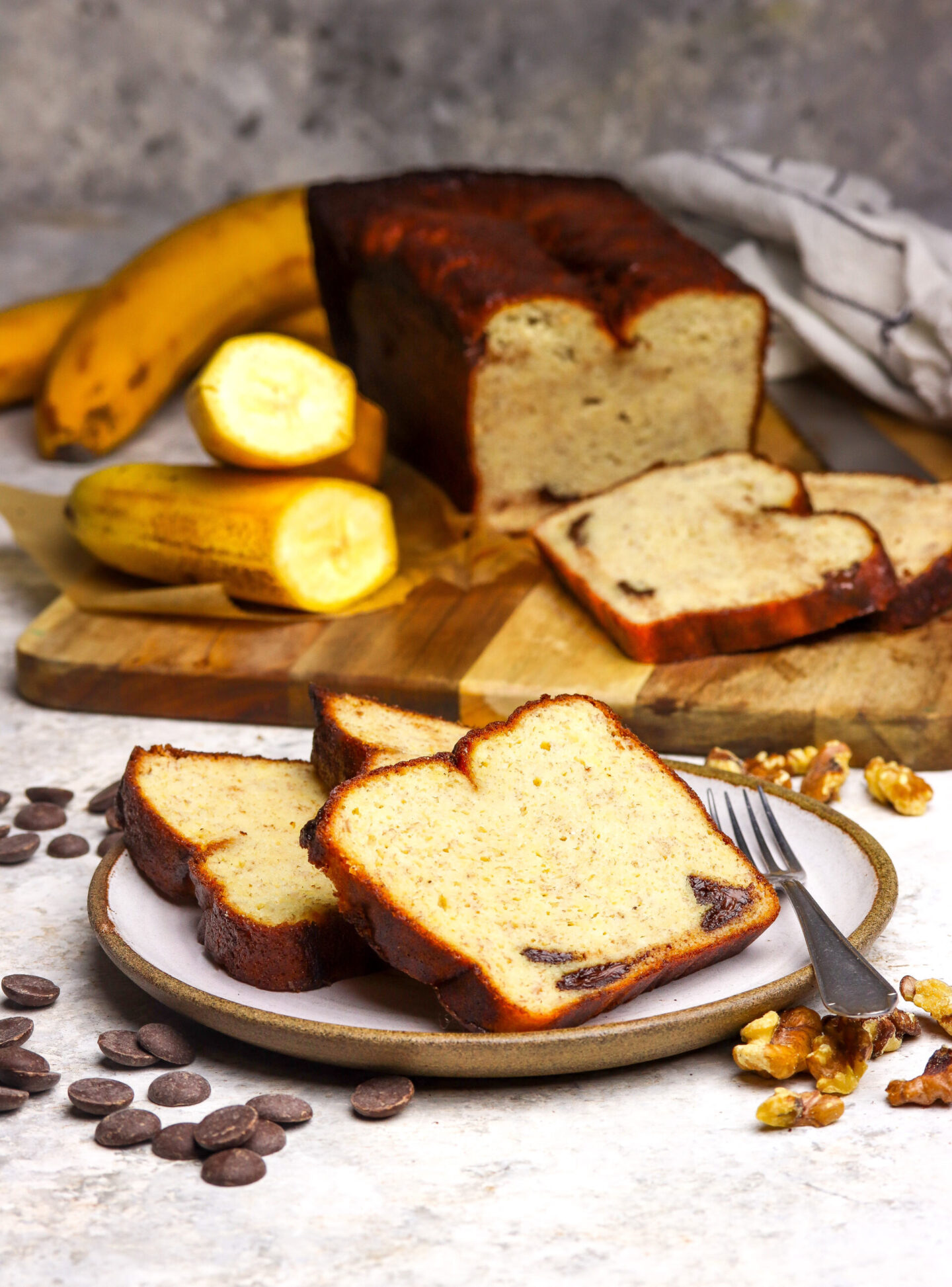 Fluffy Protein Banana Bread with Whey